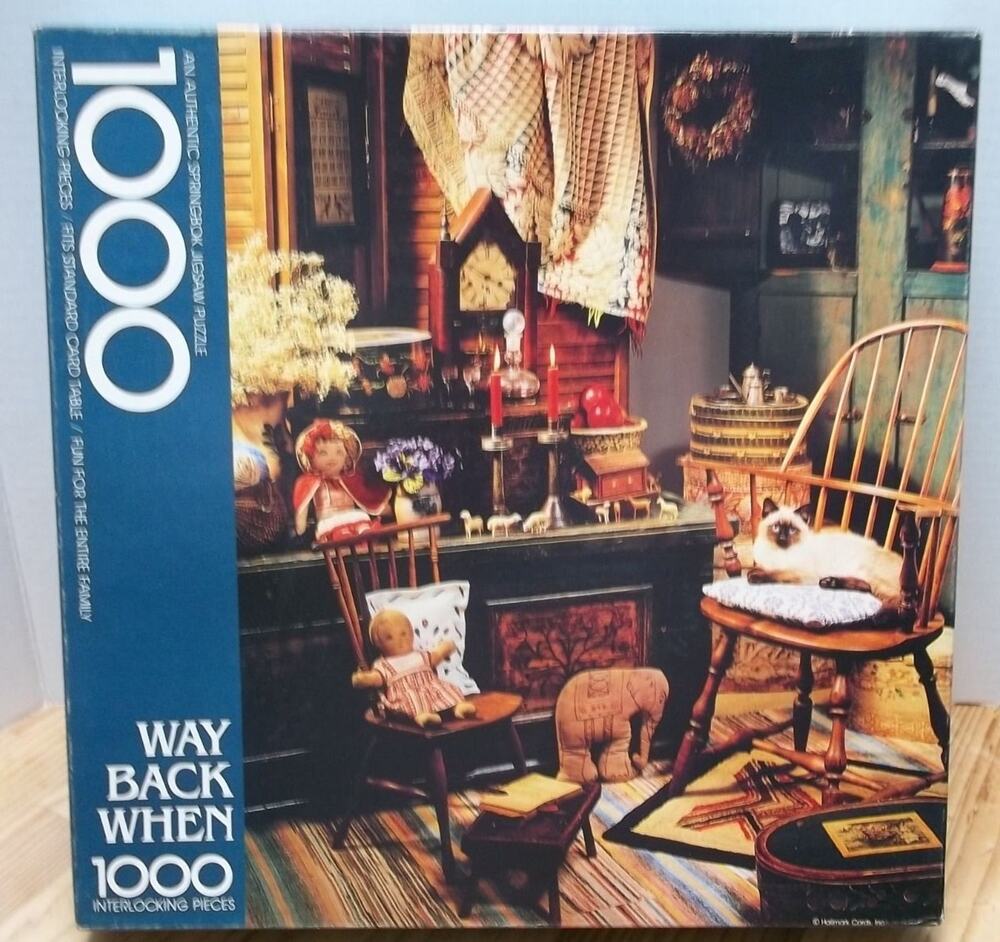 Springbok 1000 pc Puzzle Way Back When 1983 PZL5931 24x30 Inches Complete